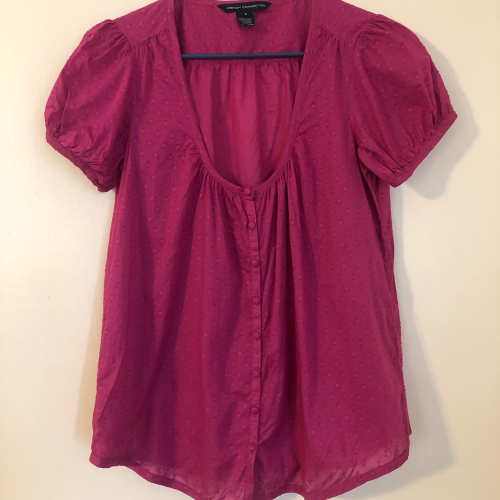 Pink French Connection top